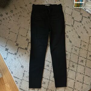 Madewell black 11” Roadtripper Jeans